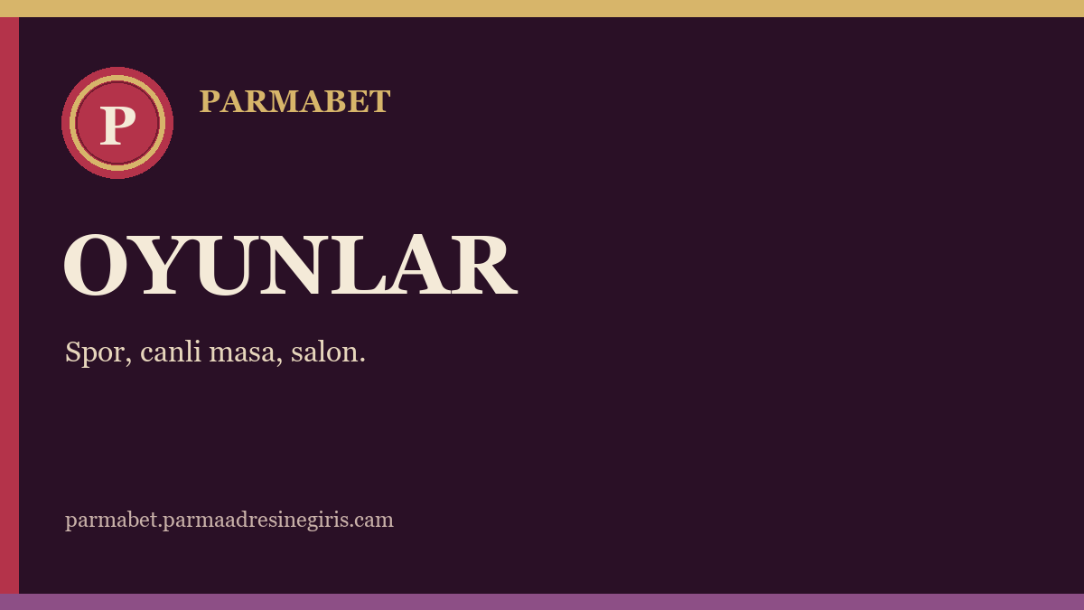 Parmabet oyunları kapak